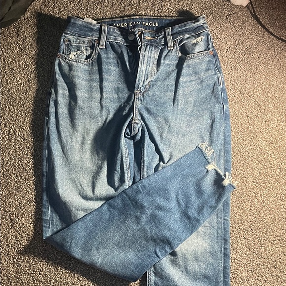 American Eagle Outfitters Denim - American Eagle Outfitters Women's Light Blue Straight Leg Jeans
